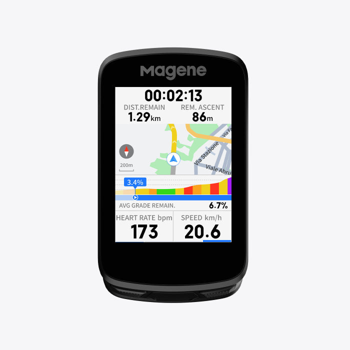 Magene C606 Smart GPS Bike Computer with 2.8" Color Touchscreen, WiFi & Bluetooth Connectivity, Advanced Navigation & ClimbPro
